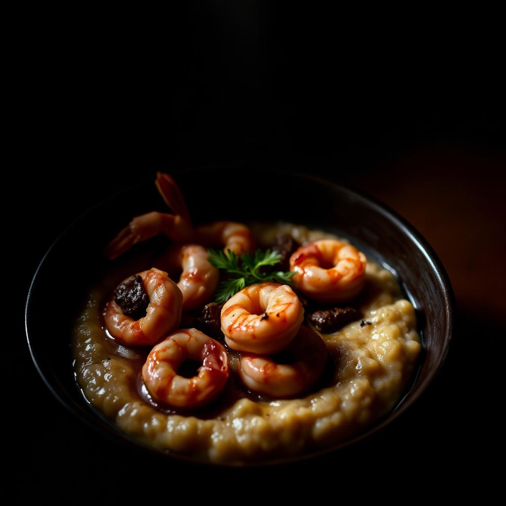 Shrimp and stone-ground grits